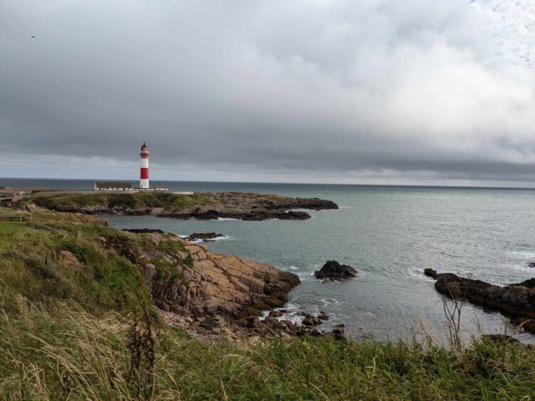 Imposing Buchan Ness lighthouse. Image: Gayle Ritchie.