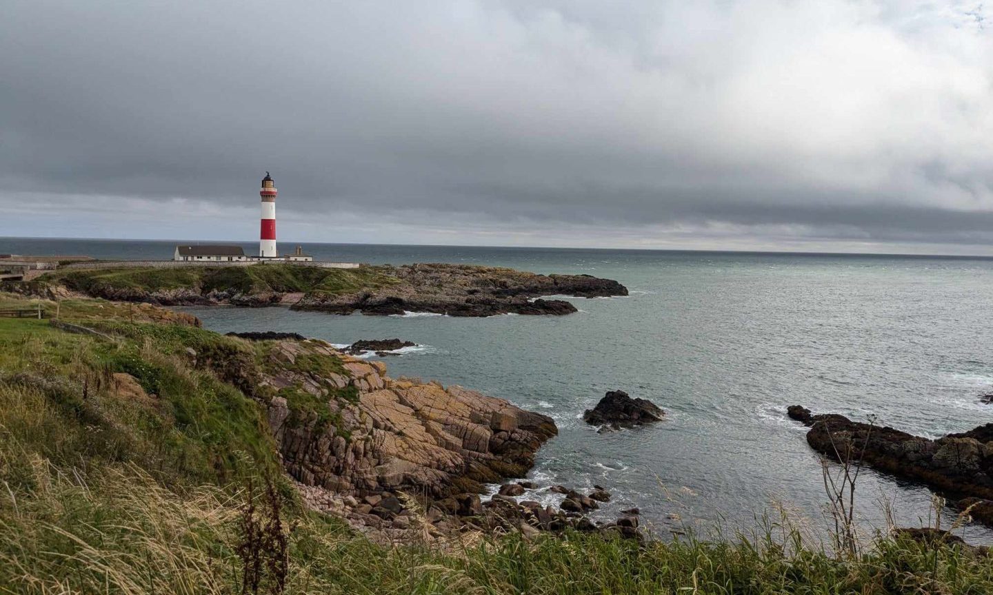 Imposing Buchan Ness lighthouse. Image: Gayle Ritchie.