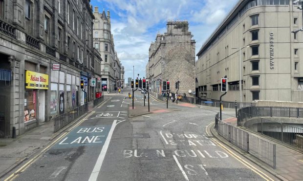 Aberdeen's Bridge Street bus gate.