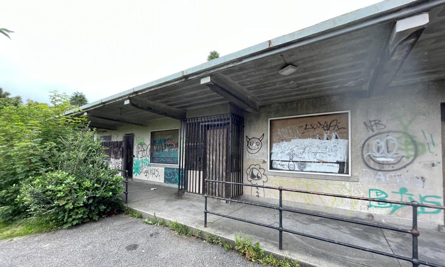 The abandoned sports centre in the Hilton area of Aberdeen