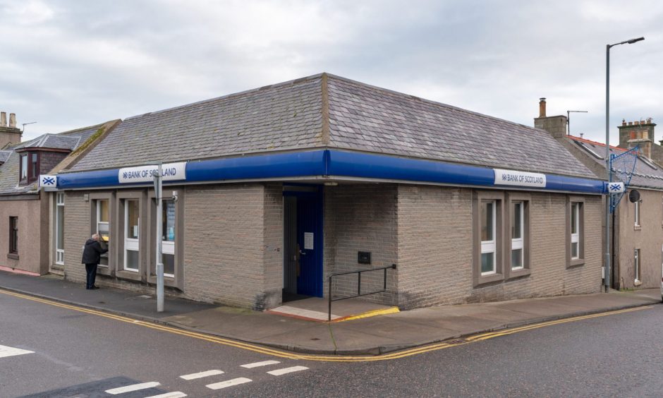 Former Bank of Scotland in Lossiemouth. 