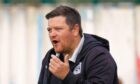 Elgin City assistant boss Stefan Laird on September 28, 2025 during an SPFL League Two matcn between Elgin City and Edinburgh City at Borough Briggs Stadium, Elgin.