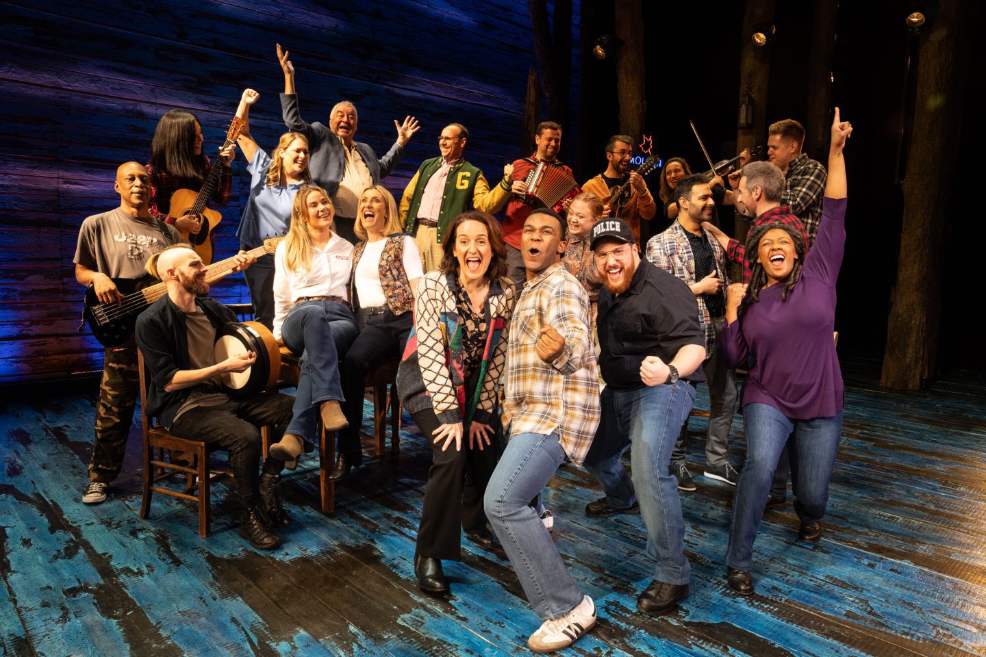 Come From Away the musical cast performing