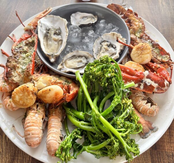 plate of seafood