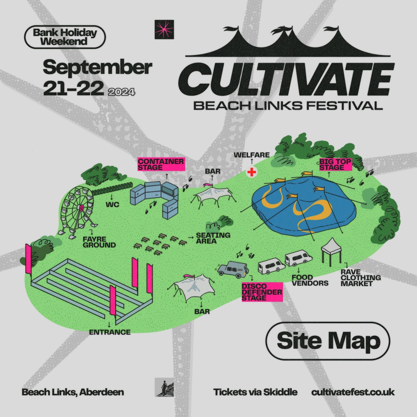 Cultivate Festival site map. Supplied by Cultivate Festival 