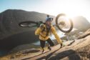 Danny MacAskill taking on the Dubh Slabs in Skye. Image supplied by Dave Mackison.