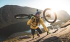 Danny MacAskill taking on the Dubh Slabs in Skye. Image supplied by Dave Mackison.