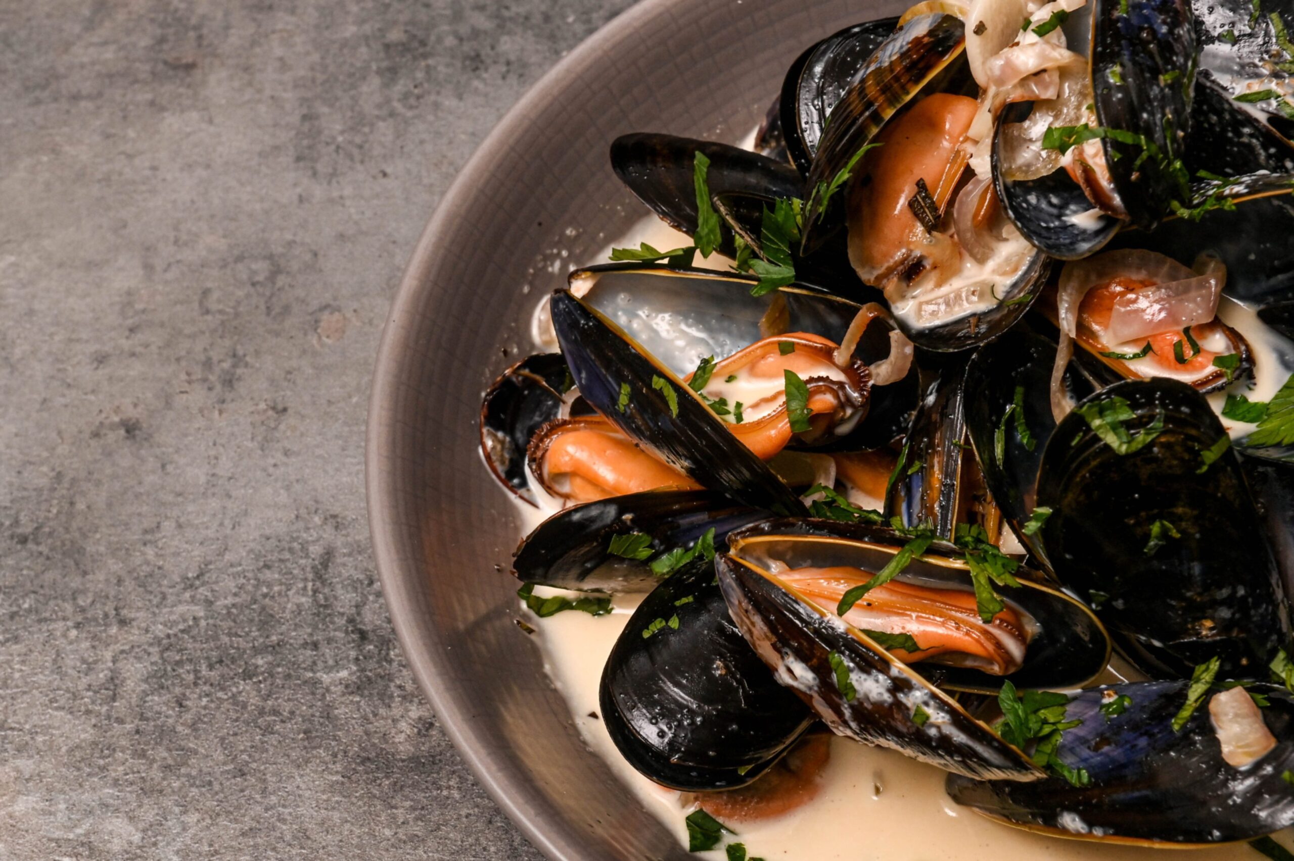 The mussels served at the Tolbooth in Stonehaven