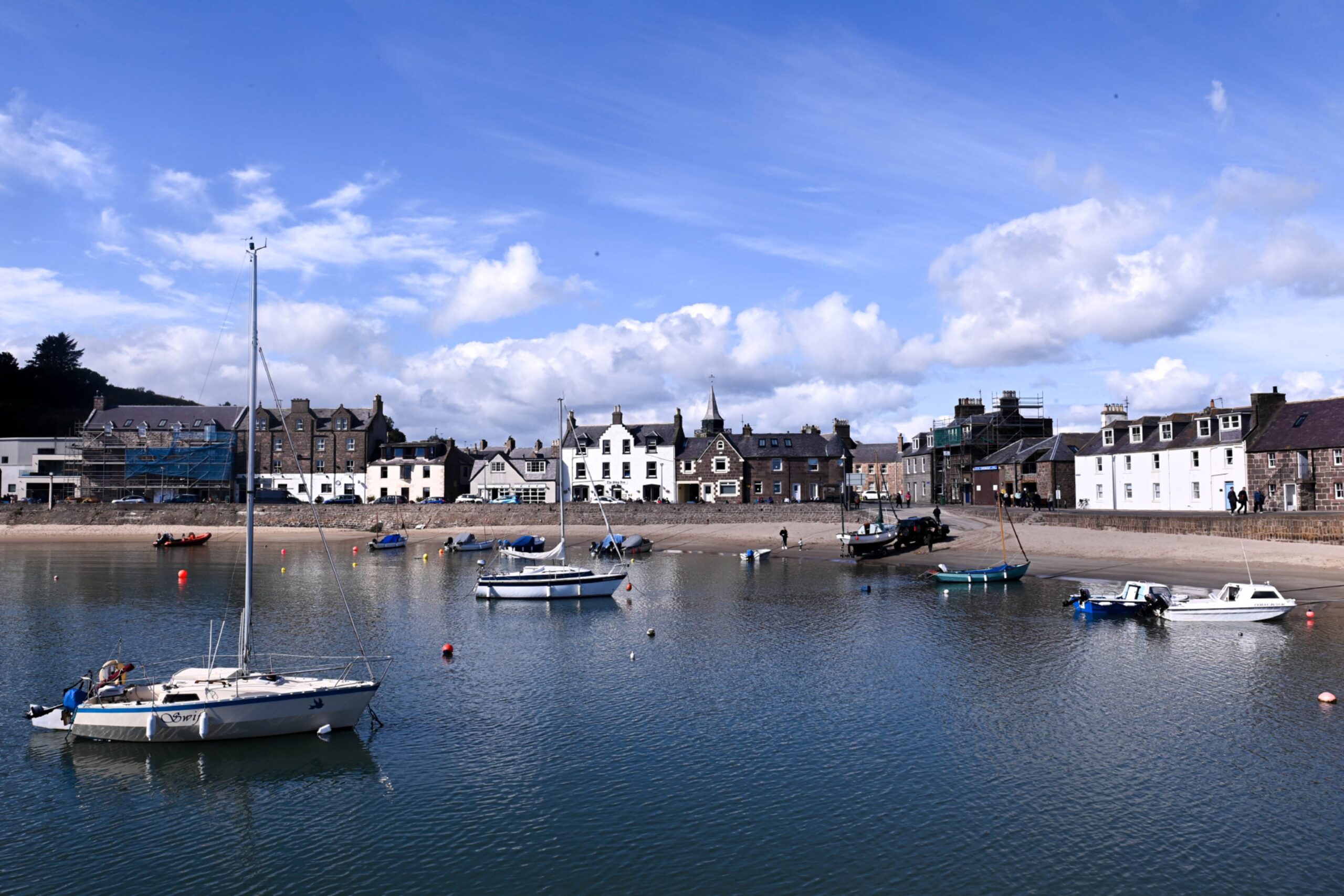 The Tolbooth has some lovely views of Stonehaven Harbour.