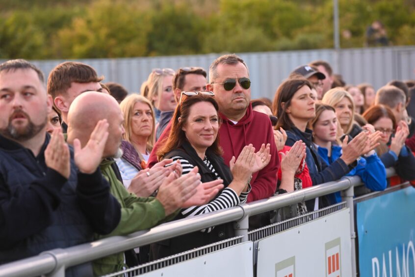 A swell of support from family and friends at the Ben Bradford Memorial Match. Image: Darrell Benns/DC Thomson