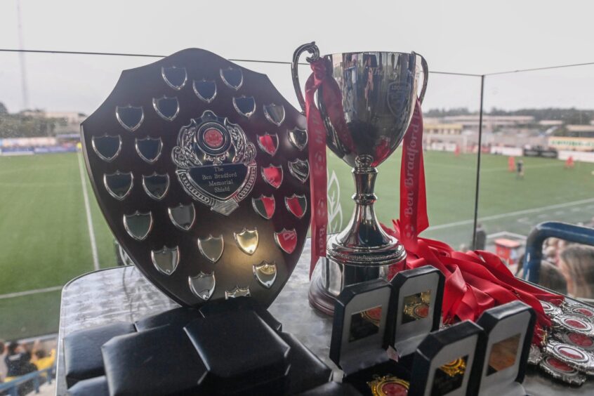 The winners' cup and shield.Image: Darrell Benns/DC Thomson