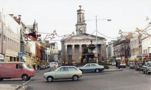 A colourised black and white image of Elgin, Image: DC Thomson.