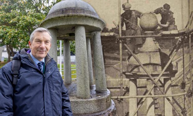 Local Derek Fraser has revealed the story behind the curious monument in Foresthill campus. Image: DCT/Scott Baxter