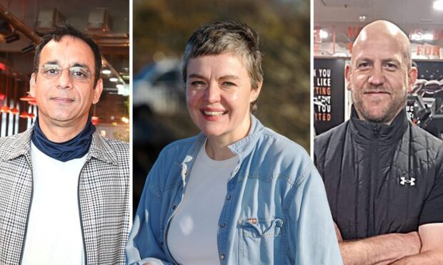 What does it take to make Scotland adopt a healthier approach to drinking? From left, Sunny Bhatti, Sarah Rochester and Michael Howden. Image: DC Thomson/Micheal Howden