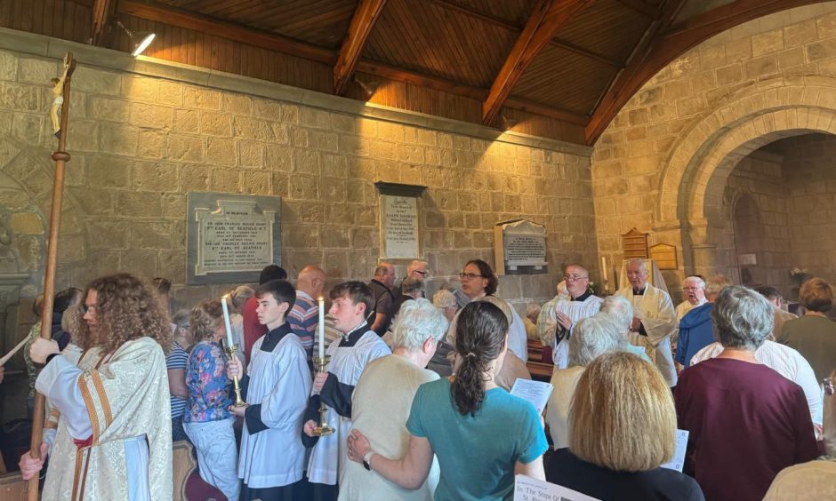 Birnie Kirk church service 