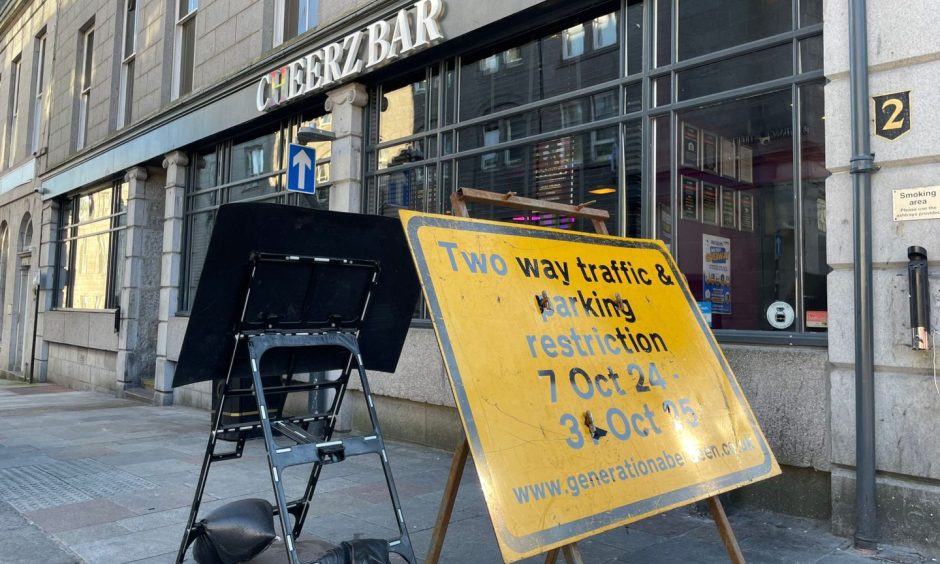 Aberdeen market roadworks