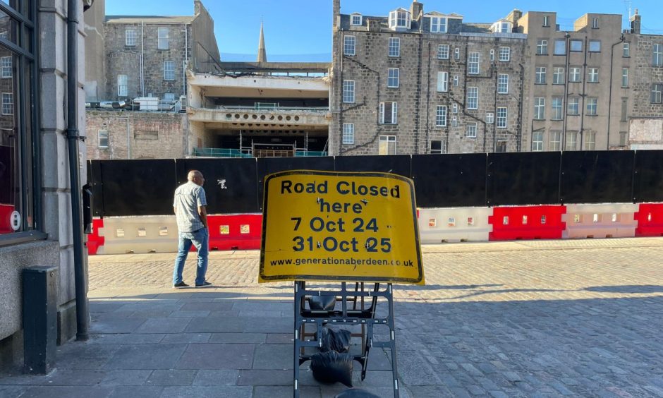 Aberdeen market roadworks