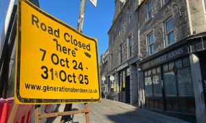 Hadden Street closure at The Green