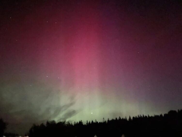 Northern lights from Inchmarlo