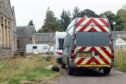 Concerns have been raised over unauthorised  gypsy traveller sites in Moray including one at the former Leanchoil Hospital at Forres. Image: DC Thomson