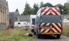 Concerns have been raised over unauthorised  gypsy traveller sites in Moray including one at the former Leanchoil Hospital at Forres. Image: DC Thomson