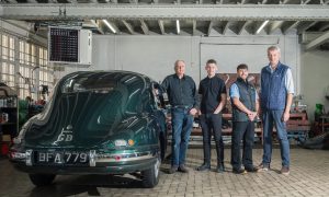 The Mcwhirters: (from left) Tom, Callum, Bruce and Darren at the Moray Motor Museum. Image: Jason Hedges/DCT