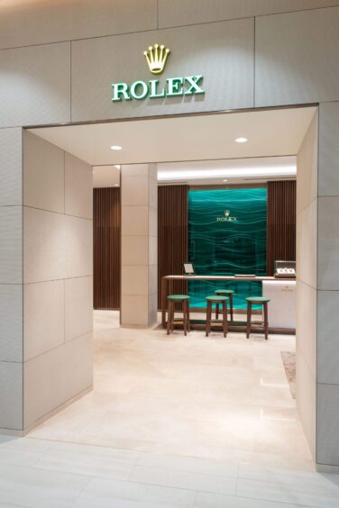 Rolex showroom inside new Union Street jewellers