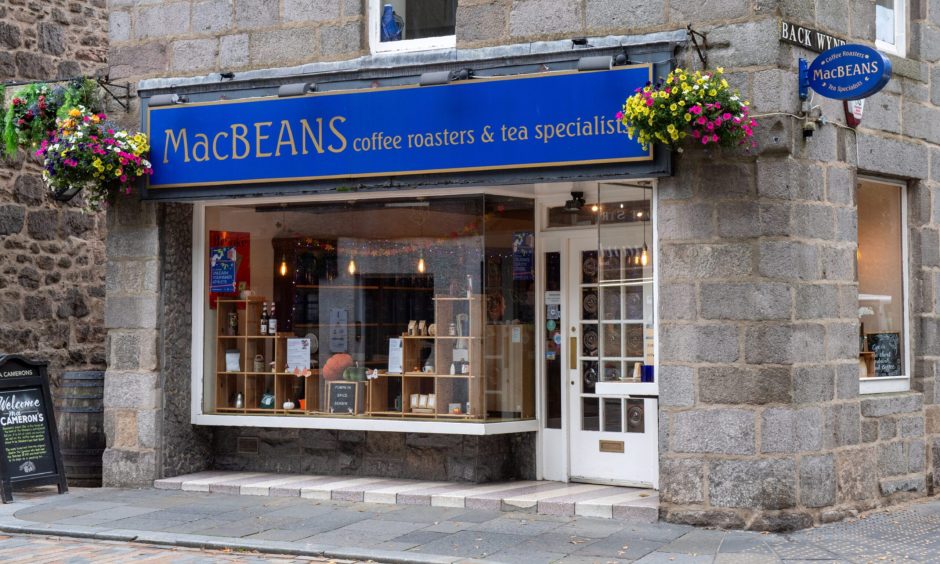 MacBeans has been on Little Belmont Street for 35 years. Image: Kenny Elrick/DC Thomson