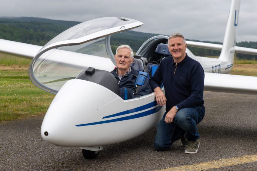 Gordon and Gary in a glider