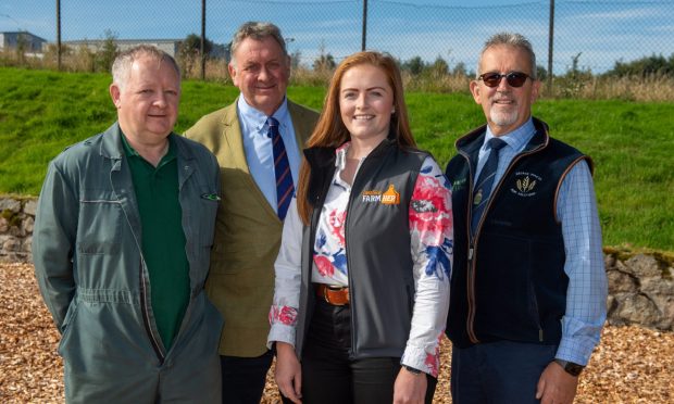 L-r RNAS award winners Albert Fyfe, Pete Watson, Nicola Wordie and George Duncan.