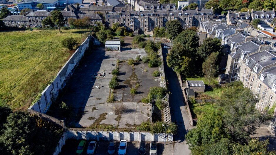 The Old Hydrasun site, on Pittodrie Lane, is just one of the sites on the 65-strong list of derelict and vacant sites in Aberdeen.
Wednesday, September 18th, 2024, Image: Kenny Elrick/DC Thomson