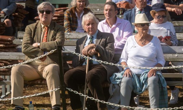 Stephen Fry and Dame Judi Dench were among those enjoying the Braemar Gathering on Saturday.
Image: Kath Flannery/DC Thomson