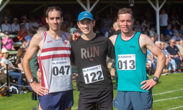 Winners of the track race  at Braemar Gathering. Image: Kath Flannery/DC Thomson