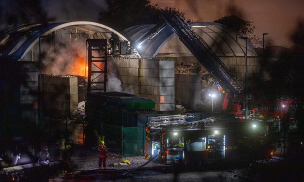 fire bucksburn recycling centre