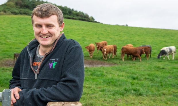 Young farmer Callum Simpson.