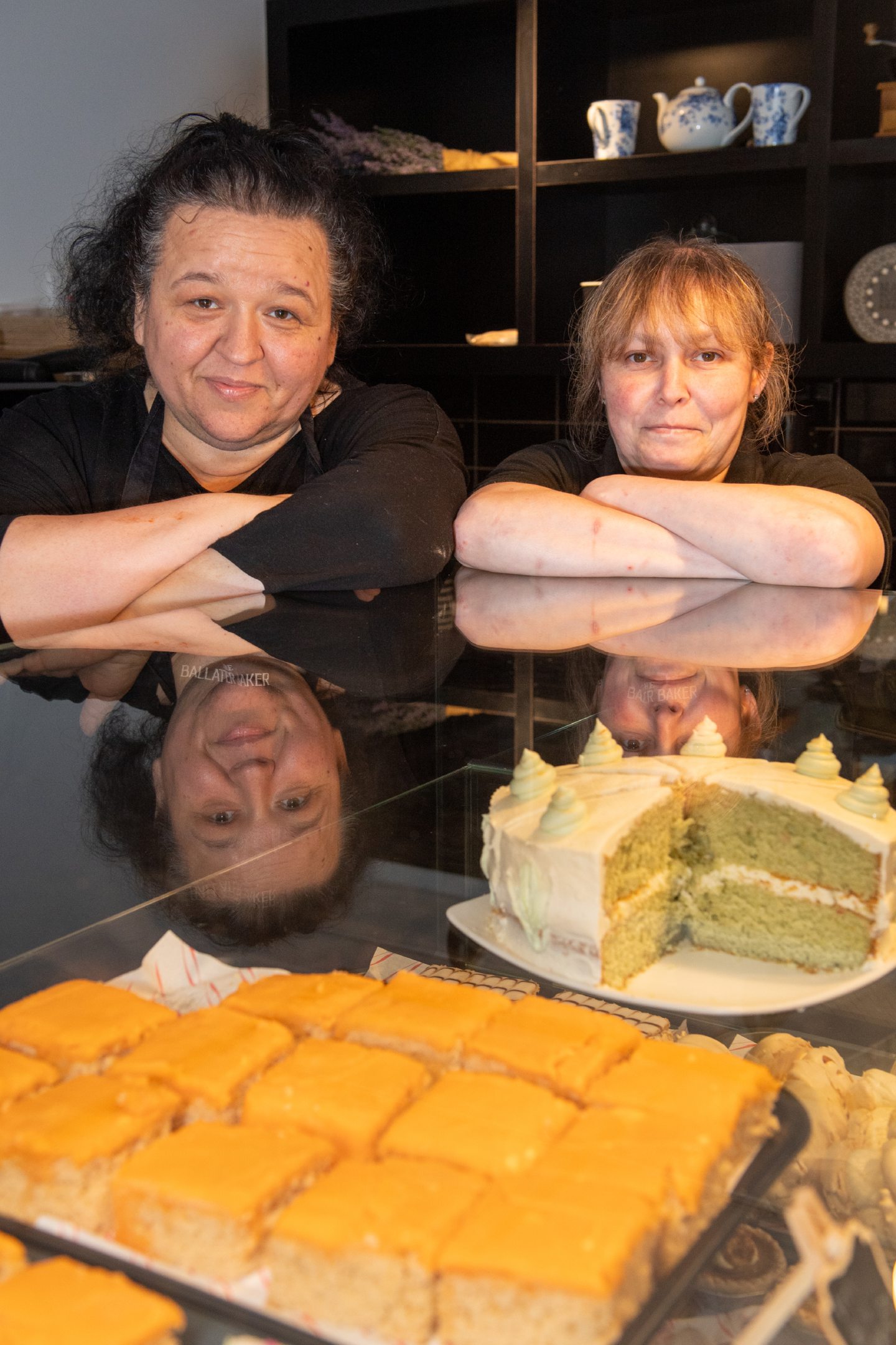 Petra Hajna and Stef Lyon behind the counter of The Ballater Baker