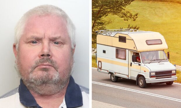 Paul John McCallum leapt from the dock at Aberdeen Sheriff Court upon hearing he was sentenced to a period of custody. Images: Facebook/DC Thomson