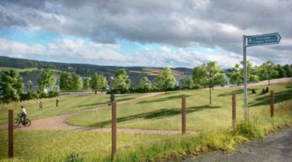 Plans for another 19 homes, on top of the 80 already approve for this Milltimber site, were refused. Image: Aberdeen City Council