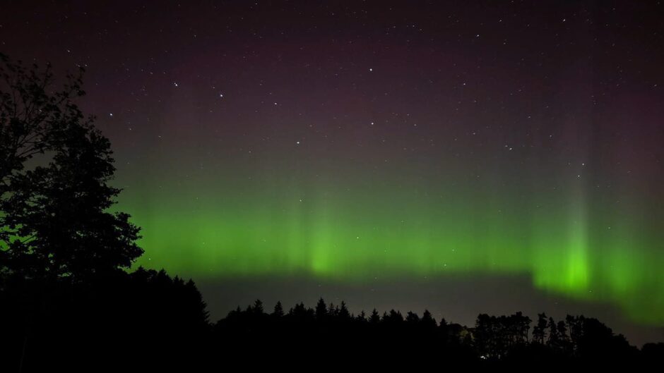 Green sky in Mintlaw