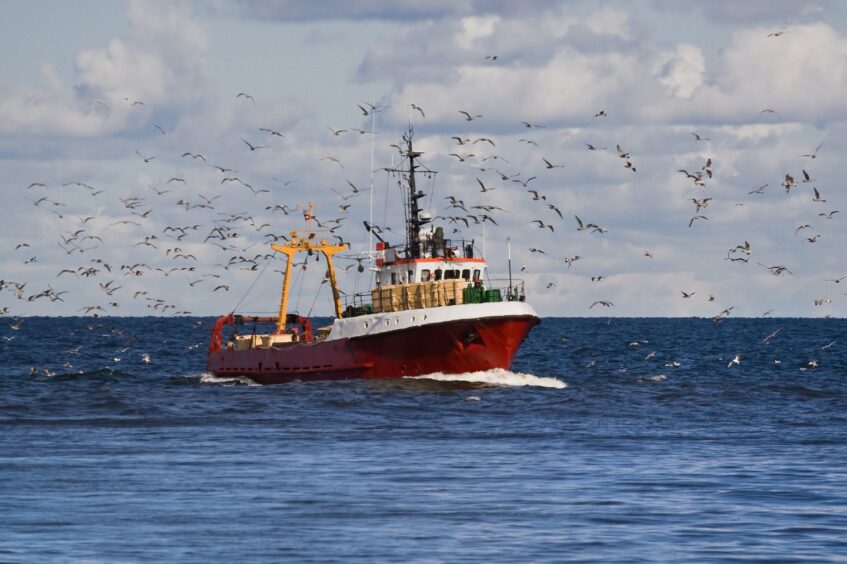 A North Sea fishing boat. 