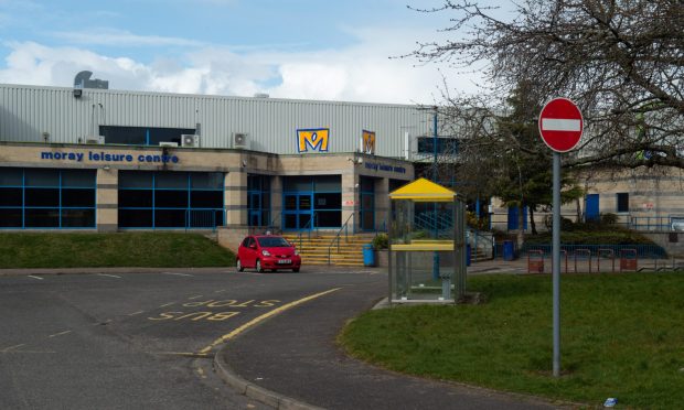 Facade of Moray Leisure centre.