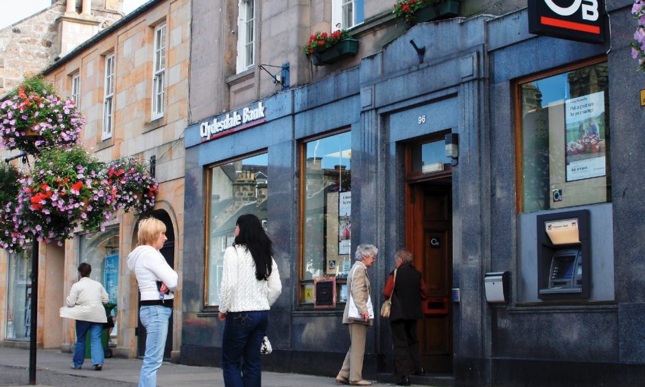 Clydesdale Bank on Forres High Street 