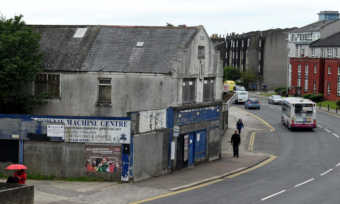 There is now derelict Aberdeen land where the building once stood