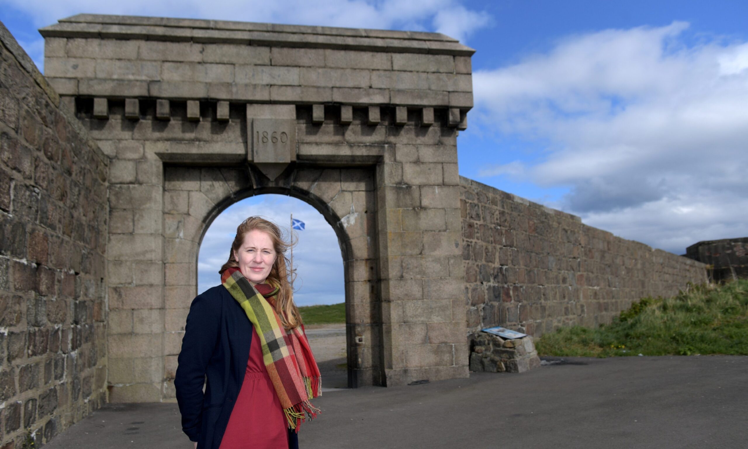 Fiona McIntyre, from the Greyhope Bay project, pictured at Torry Battery.