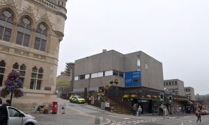 There are concerns about the refurbished Inverness Castle being obscured by the 1960s buildings in Upper Bridge Street.
Image Sandy McCook/DC Thomson