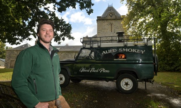 Lewis Lilburn runs a unique business in Auld Smokey Pizza.
Sandy McCook/DC Thomson