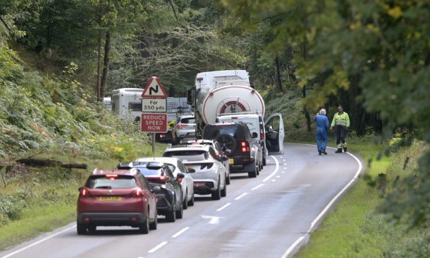 Traffic on A82