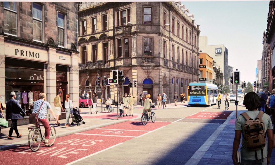 Mr Sutherland led the charge in scrapping traffic changes to Academy Street in Inverness. Image: Highland Council