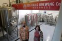 Bob and Louise Masson of Dog Falls Brewing Company in their new Lotland Plance brewery. Image: Sandy McCook/DC Thomson