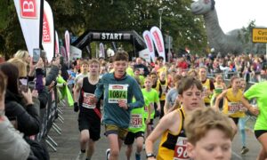 The Loch Ness Marathon and Running Festival took place in Inverness today with the event base being in the Bucht Park. Image: Sandy McCook/DC Thomson